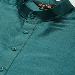 Anug by SOJANYA Men Green Kurta image 2