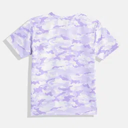 HRX by Hrithik Roshan Boys Camouflage Printed Sublimation T-shirt image 3