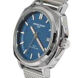 RODERICO GIULIANI Blue Dial & Silver Toned  Straps Analogue  RG-MMSA75000001-SILVER image 3