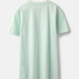 United Colors of Benetton Girls Typography Embroidered Pure Cotton T-shirt image 2