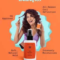 ARATA Advanced Curl Care Vegan Hair Detangling Spray 100 ml image 2