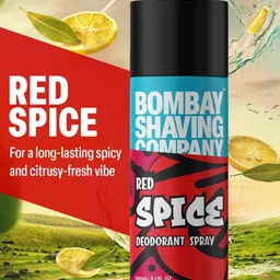 Bombay Shaving Company Men Set of 4 Red Spice Odour Control Deodorant Spray  - 150 ml each image 2