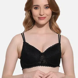 FIMS Pack Of 4 Floral Lace Full Coverage Underwired Lightly Padded Bra image 5
