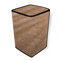 The Furnishing Tree Washing Machine Cover Pin Check Pattern Brown Compatible for Whirlpool 6 Kg Ful image 4