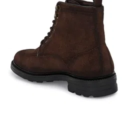 San Frissco Men Brown Flat Fabian Faux Leather Casual Boots image 2