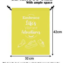 Aura Yellow & Blue 24 Pieces Printed Storage Shoe Organisers image 3