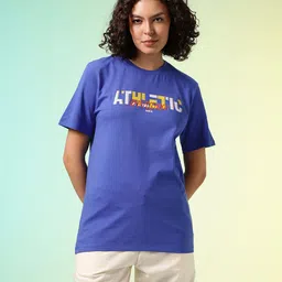 HRX by Hrithik Roshan Typography Printed Oversized T-shirt image 2