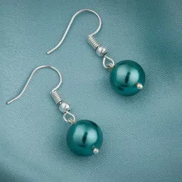 TOTAPARI Set of 2 Silver-Plated Pearls Beaded Circular Drop Earrings image 3