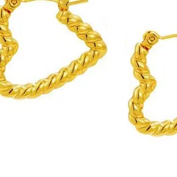 THEPANDASTOREE 18K Gold-Plated Geometric Anti-Tarnish Hoop Earrings image 5