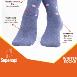 Supersox Kids Pack Of 3 Winter Thermal Regular Length Socks image 2