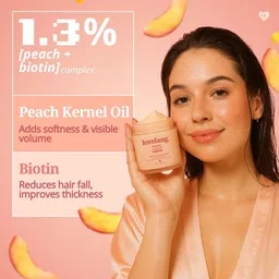 lovelang Peach & Biotin Hair Mask With Silk Peptide - 120 ml image 4
