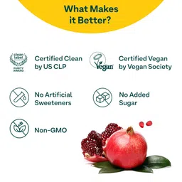 OZiva 2-Pcs Plant Based Biotin For Hair Growth - 125g Each - Lemon Flavor image 4