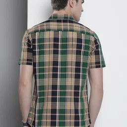The Indian Garage Co Men Slim Fit Opaque Checked Casual Shirt image 2
