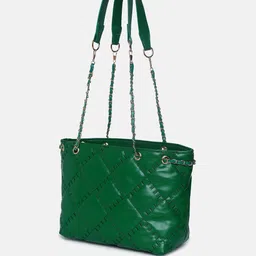 HAUTE SAUCE Women Textured Structured Quilted Shoulder Bag image 3