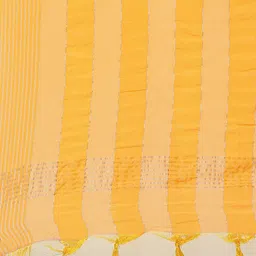 Kvsfab Women Yellow Embroidered Mirror Work Kurta with Trousers & Dupatta image 4