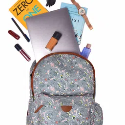 TEAL BY CHUMBAK Women Printed Light Weight Medium Back Pack image 3