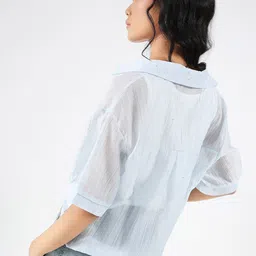 StyleCast X Sera Oversized Shirt Style Top with Tank Top image 5