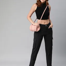 ADBUCKS Relaxed Fit High-Rise Pure Cotton ???????Stretchable Jeans image 3