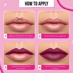 SUGAR POP Satin Matte Long-Lasting Lipstick with Vitamin E & Jojoba Oil 3 g - Lily 02 image 2