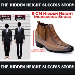 Bxxy Men 9 Cm Hidden Height Increasing Block-Heeled Chelsea Party Boot image 3