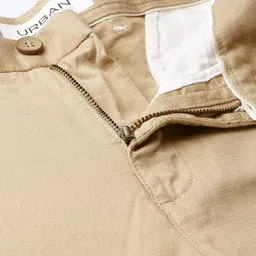Blackberrys Men Beige Slim Fit Self Design Regular Trousers image 5