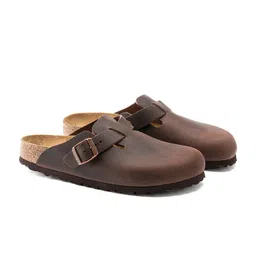 Birkenstock Unisex Boston Oiled Leather Habana Clogs image 5