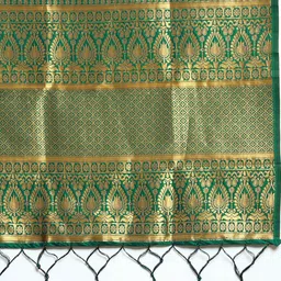 Royal Rajgharana Saree Woven Design Ethnic Motifs Zari Pure Silk Banarasi Saree image 4