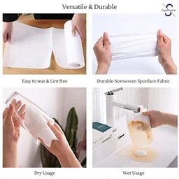 Superwipe Pack of 2 Reusable & Washable Multi-Purpose Tissue Rolls image 3