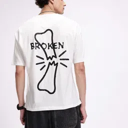 Kook N Keech Oversized Fit Typography Printed Pure Cotton T-shirt image 3