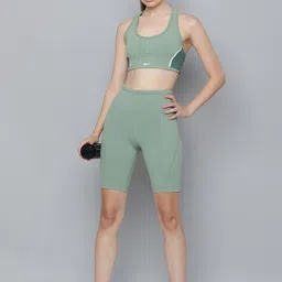 Reebok Colourblocked Full Coverage Lightly Padded Workout Bra image 3