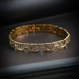 Sukkhi Men Gold-Plated & Silver-Toned Equisite Alloy Antique Link Bracelet-picture-43