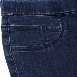 DressBerry Women Navy Blue Super Skinny Fit Washed Jeggings image 2