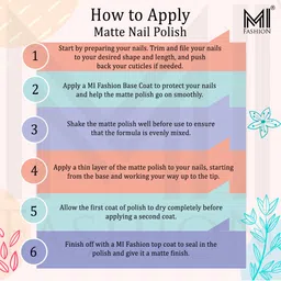 MI FASHION Set Of 4 Velvet Matte Long-Lasting Nail Polish - 9.9ml each image 2