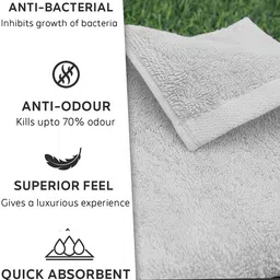 HEELIUM Unisex Super Soft & Quick Absorbent 600 GSM Bamboo Hand Towel image 3