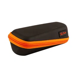 Ted Smith Unisex Brown Lens & Black Oval Sunglasses with UV Protected Lens MOON_C6 image 3