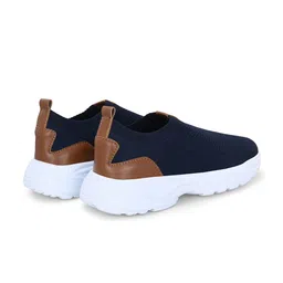 LEGWORK Men Textured Round Toe Memory Foam Lightweight Mesh Slip-On Sneakers image 2