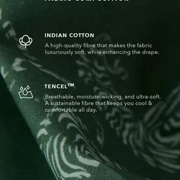 Andamen Men Premium Relaxed Fit Animal Printed Cuban Collar Casual Shirt image 5