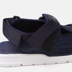 HRX by Hrithik Roshan Men Navy Blue Woven Design Hook & Loop Athleisure Sandal image 2