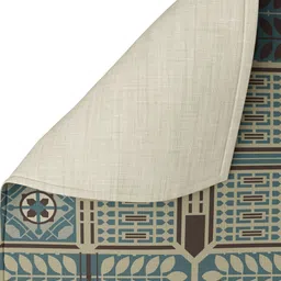 PETAL HOME Blue Strasbourg Printed Pure Cotton Table Runner image 3