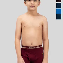 AMUL COMFY Boys Pack Of 10 Pure Cotton Ultra-Soft Trunks- AC-SMINITROE-MULTI-60-10PC image 1