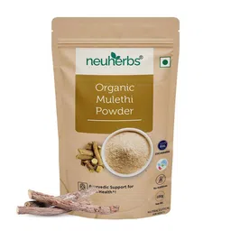 Neuherbs Organic Mulethi Powder To Reduce Skin Blemishes & Manage Inflammation - 100g image 1