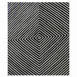 dazzhome Black Hair On Leather Geometrical Hand Woven 4X6ft Carpet image 2