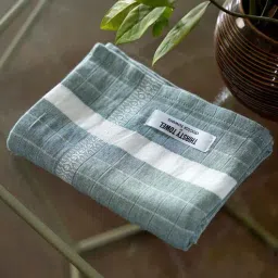 thirsty towel Green Cotton Solid 150 Gsm Bath Towel (1 Pc)-picture-13