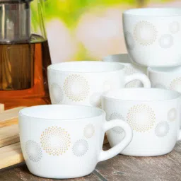 cello Opalware Tea/Coffee Cup Medium (Set of 6pcs)-picture-19