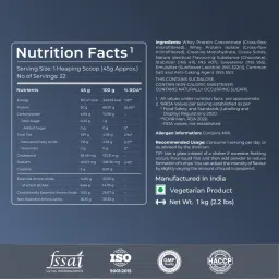 Nutrabay Pro Nitro Build Whey Protein | 30g Protein, 3g Creatine, BCAA 6.4g | Muscle Growth & Recovery | Gym Supplement for Men and Women - 1Kg, Rich Milk Chocolate image 3