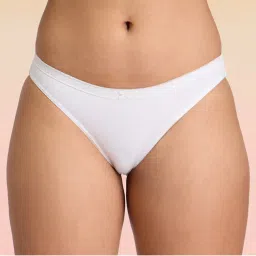 C.O.A.T Pack of 1 Bikini Panty With Trim Lace-White LMP1007-image-66