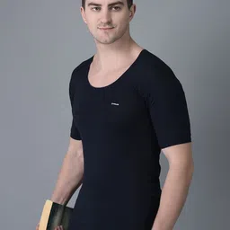 Dollar Bigboss Men Solid Pack of 10 Combed Cotton Shrinkless Vest image 3