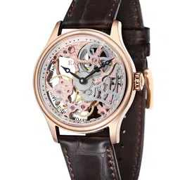 EARNSHAW Men Rose Gold-Toned Skeleton Dial Analogue Watch ES-8049-03 image 1