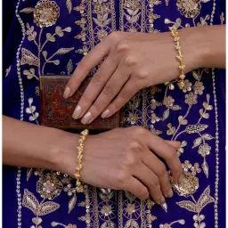 Tangerine Umrao White Cuff (Pack Of 2)-picture-34