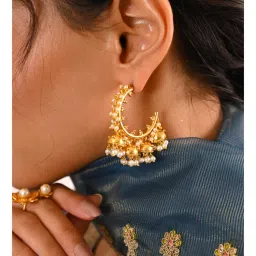 Tangerine Heer Drop Bali Earrings-picture-23